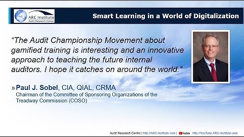Global Audit Championship | Gamified Training | Paul Sobel