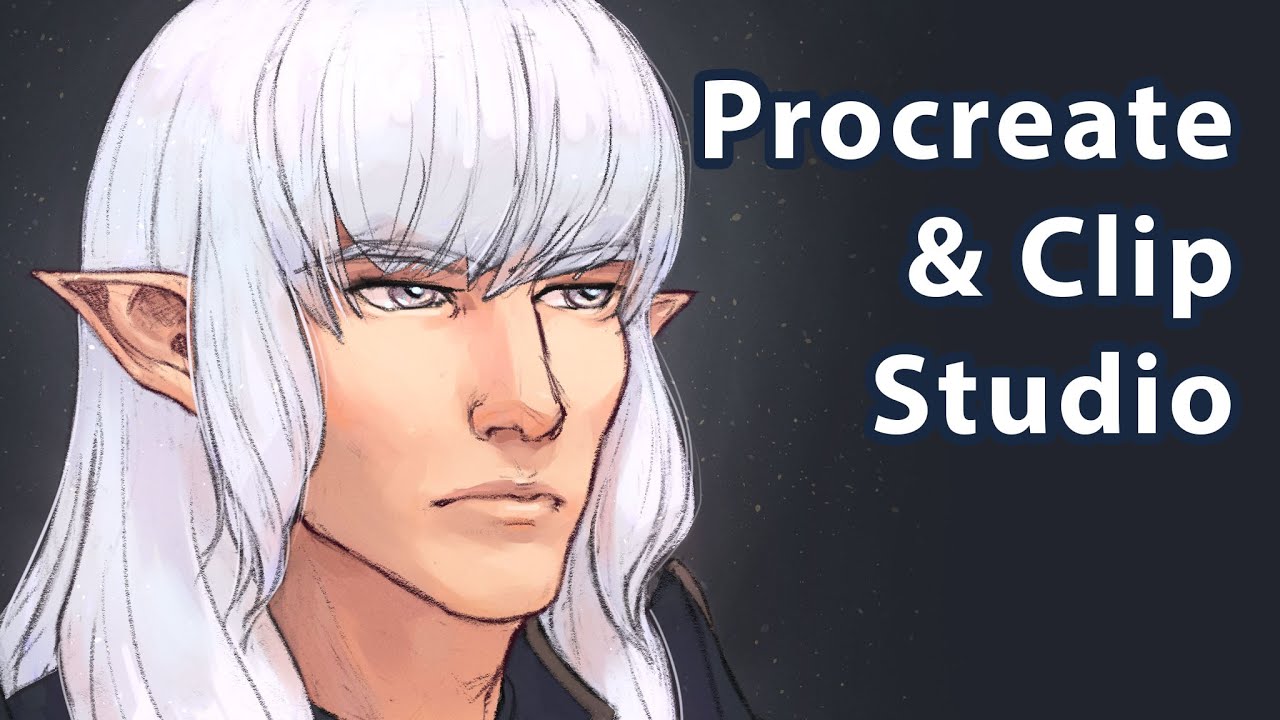 Timelapse FFXIV Estinien (PROCREATE + CLIP STUDIO)