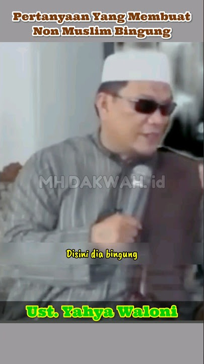 Pertanyaan Cerdas Ustadz Yahya Waloni. #debatislamkristen