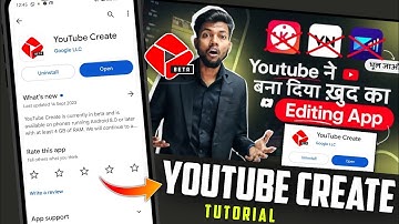 Youtube create se video edit kaise kare | Youtube create app editing tutorial | Youtube create app