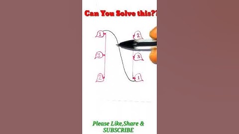 Connect Lines From 1 to1, 2 to 2  and 3 to 3 Without Crossing the Line #math #tutor #youtube #shorts