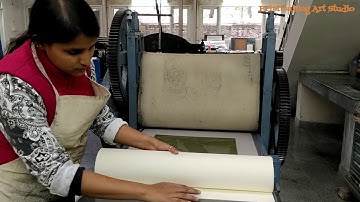 Full process of multi plate dry point print by Artist Priyanshu chaurasia