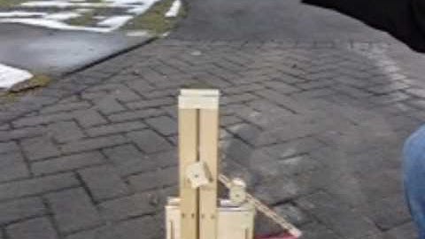 High Speed Video - Floating Arm Trebuchet