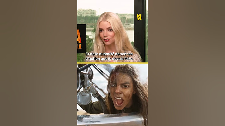 Téma la taille du bras 💪 Anya Taylor-Joy a tout donné pour Furiosa.