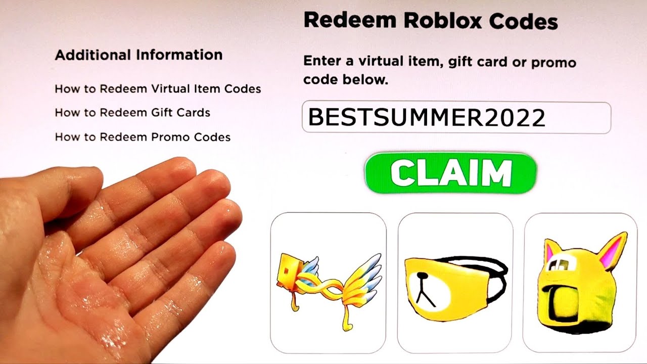 2023 *ALL 5 NEW* ROBLOX PROMO CODES All Free ROBUX Items in AUGUST + EVENT