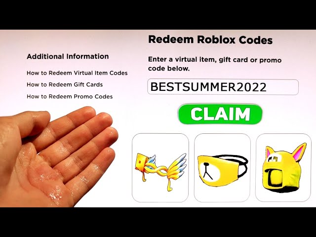 5 NEW* ROBLOX PROMO CODES 2022 Working Free ROBUX Items in August + EVENT  All Free Items on Roblox 