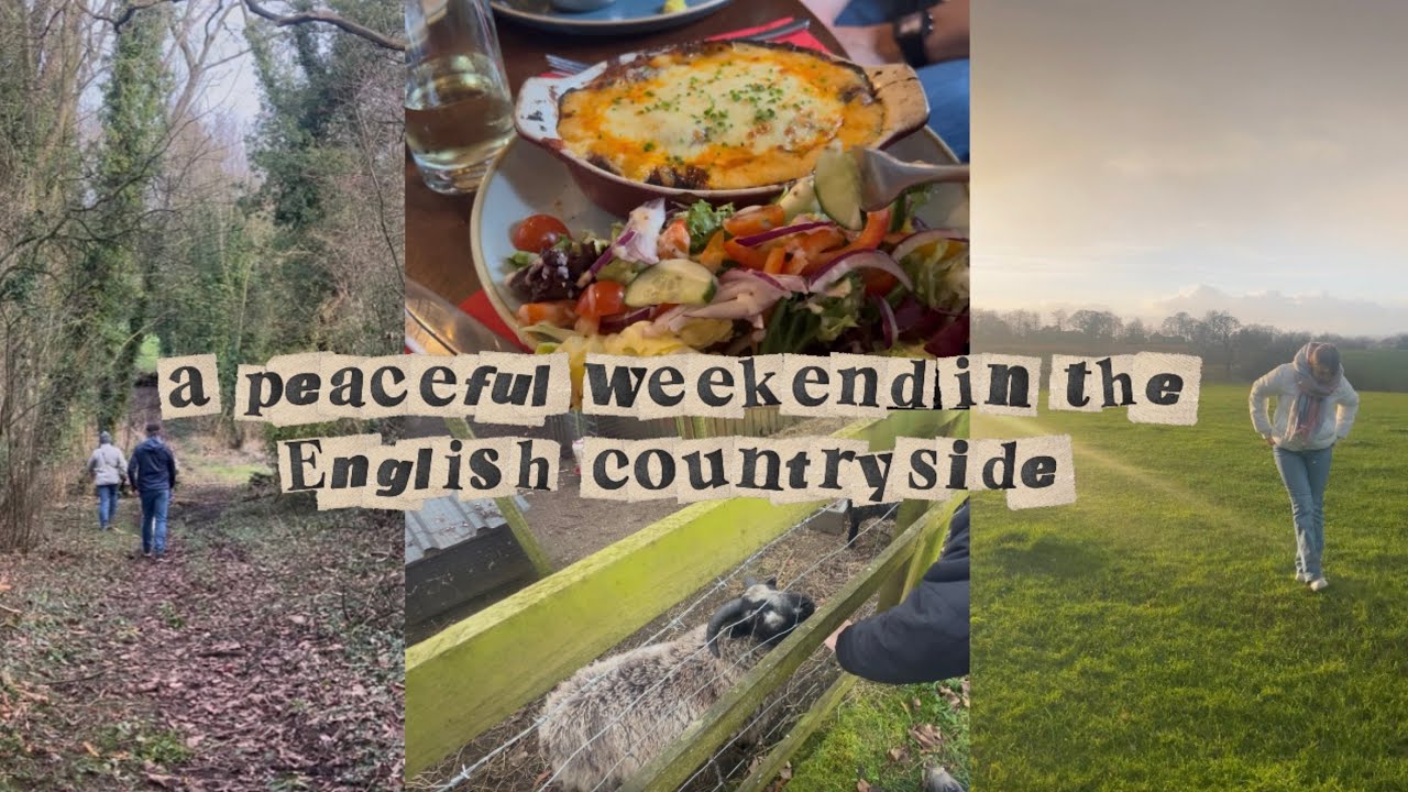 a peaceful weekend in the english countryside | chill vlog | winter vibes | road trip with friends