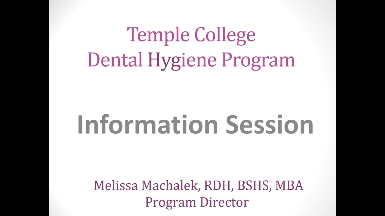 Dental Hygiene Information Session - YouTube