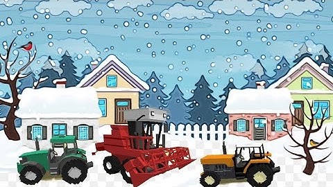 Snowy times came to the farm , we prepare the snow removal equipment - Blocky Farm & Racing 4K