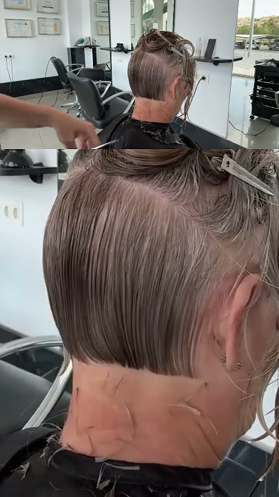Cutting perfect Bob haircut #haircut #hair #hairdresser #beauty #amalhermuz #shorts #shorthaircut
