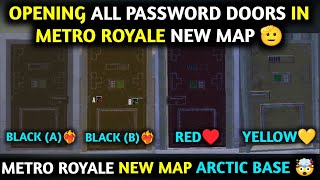 Opening All PASSWORD DOORS IN Metro Royale New ARCTIC BASE MAP 🤪 PUBG METRO ROYALE