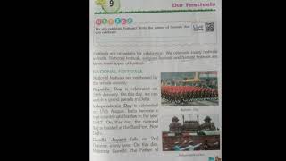 TOPIC :CHAPTER -9, OUR FESTIVALS (PART -01) ||  SUB. E.V.S || GRADE 2