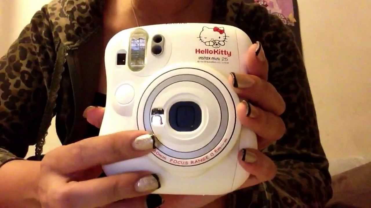 Hello kitty Instax Mini 25 camera review pt 1. - YouTube