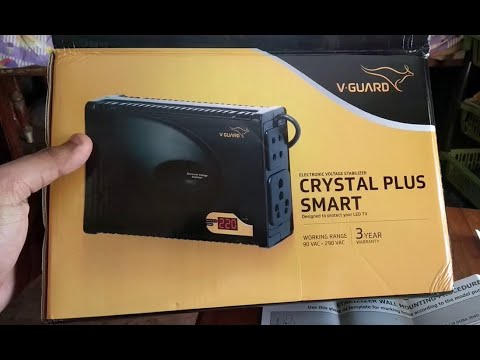 MyUnboxing | V-Guard | TV Stabilizer Crystal Plus Smart (3Ampier) for LED/3D/Smart TV up to 55 inch