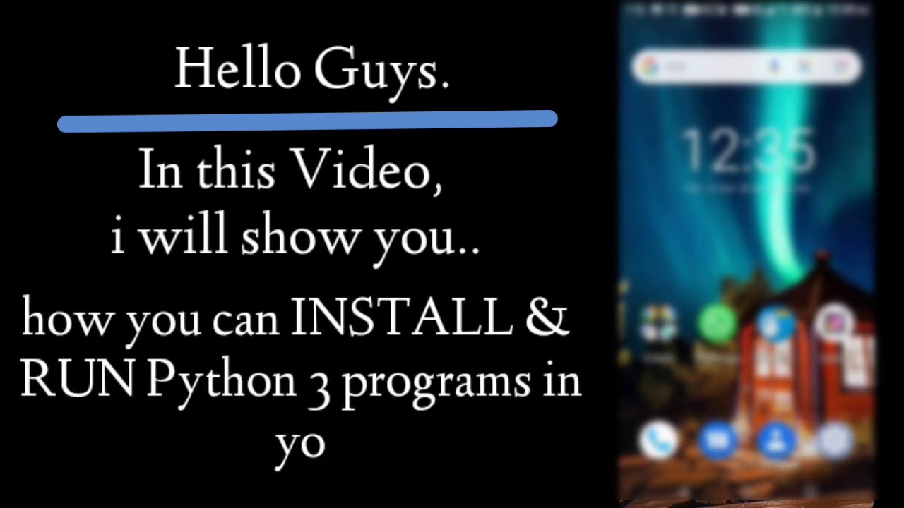 How to run Python programs in Android smartphone | Pydroid 3 apk | How ...