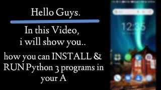 How to run Python programs in Android smartphone | Pydroid 3 apk | How to install Pydroid 3 apk