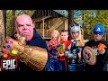 Avengers Hero Kids Return To Nerf Battle Thanos - Pretend Play