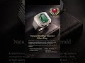 Natural Emerald Silver Ring. خاتم فضة بحجر الزمرد الطبيعي#shorts #viral #virslshorts