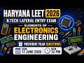 ⚡ Haryana LEET 2026 | Elements of Electronics Engineering | Previous year Questions #haryanaleet
