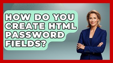 How Do You Create HTML Password Fields? - Simple HTML Studio