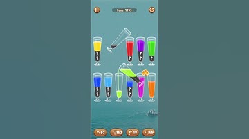 Water color sort level 1755 #androidgameplay #watersortpuzzle #shorts