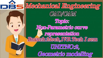 DBS -NON-PARAMETRIC CURVE REPRESENTATION, IV B.Tech-I Sem, Unit:II- GEOMETRIC MODELLING, CAD/CAM