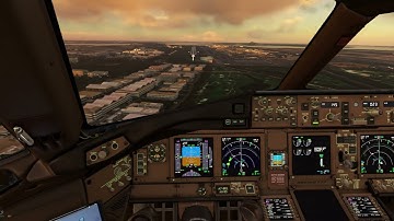MSFS2020 - 1st Dusk Approach of 2025! | Boeing 777-300ER Cockpit Ops | DOH - SIN | Vatsim