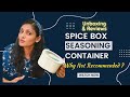 Spice Box I 4 Compartment Spice Box I Seasoning Box I Spice Jar with Spoons I Unboxing I Reviews