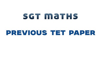 AP TET 2025 SGT  Maths Solutions |  AP TET Previous SGT TET Paper 1| SGT Paper 1   #aptet #apdsc