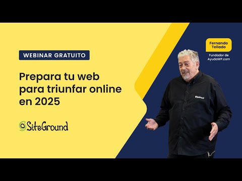 Cómo preparar tu web para triunfar online en 2025 | Webinar