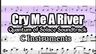 Cry Me A River Flute Violin Sheet Music Backing Track Play Along Partitura
