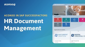 aconso HR Document Management in SAP SuccessFactors