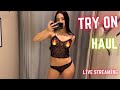 See through try on haul  hot evening outfits
