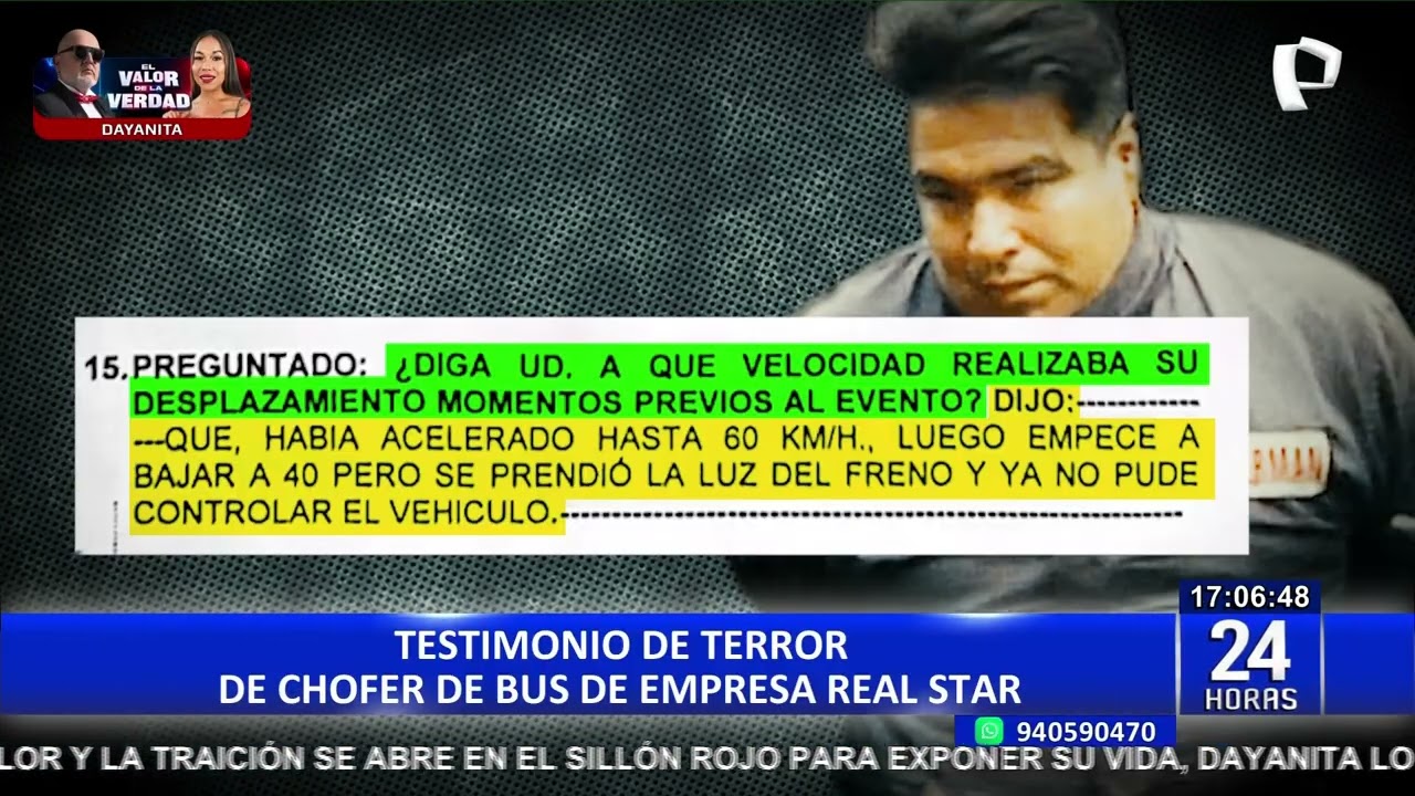 Tragedia en la vía Evitamiento: Este es el testimonio del chofer del bus “Real Star”
