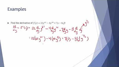 The Constant Multiple Rule and Sum and Difference Rules for Derivatives