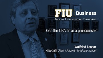 Does the DBA have a pre-course?