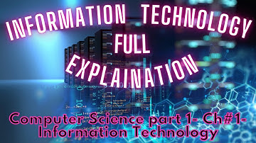 ICS Computer part 1- Ch 1- Information Technology - ICS/FSC Part 1