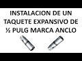 Como poner un taquete expansivo de 1/2 pulgada de metal en el suelo