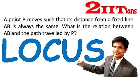 LOCUS Exercise 14 Q1 Class 10 ICSE | ML Aggarwal | A point P moves such that its distance from point