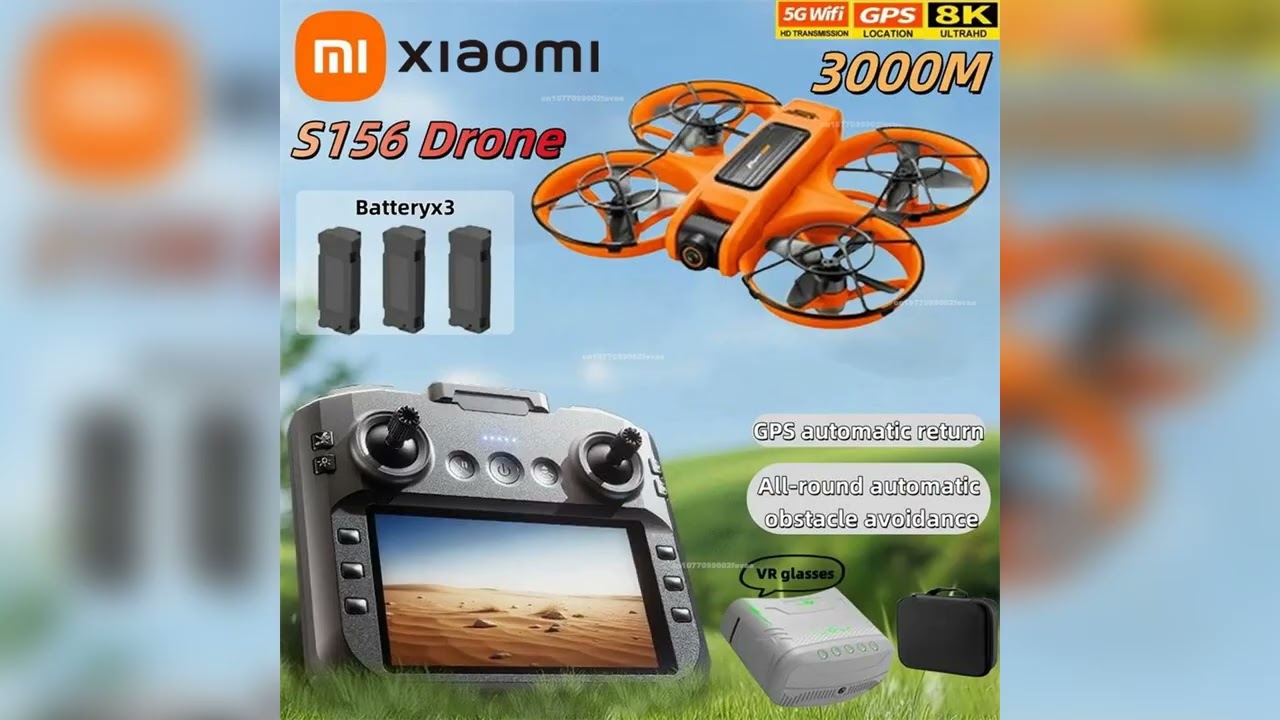 8K Drone Footage! Xiaomi S156 VR Drone Review