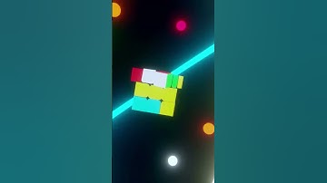 Animation of a 3d model of a self-solving Rubik cube in Blender