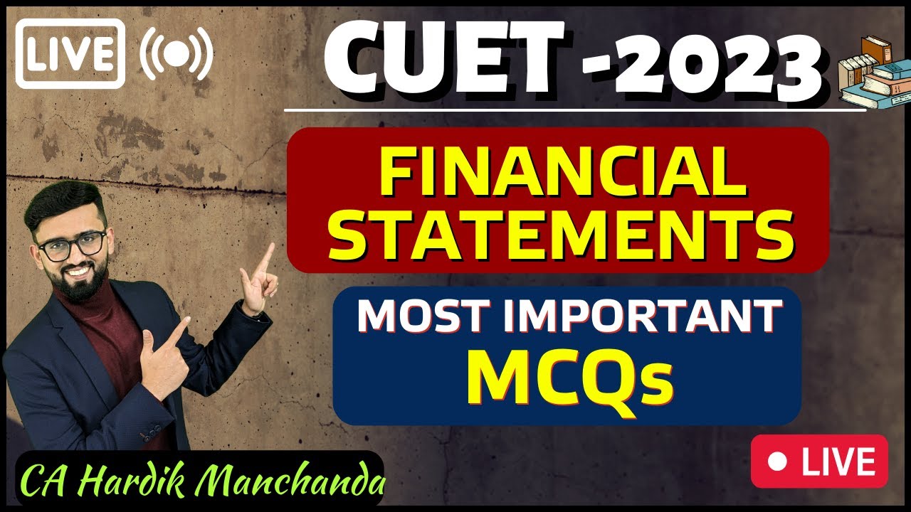 Most Important MCQs of Financial Statements of a Company CUET 2023 ...