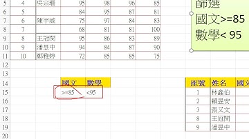 Excel K20進階篩選 5同時符合二個條件