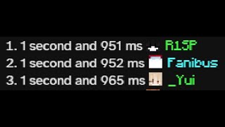 WORLD RECORD BEATEN AFTER 2 YEARS (1.951s End Race) | Hypixel Skyblock