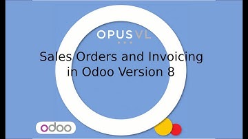 Odoo V8 Version 8 Sales Order Tutorial OpenERP
