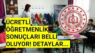 Ücretli̇ Öğretmenli̇k Sonuçlari Belli̇ Oluyor... Detaylar
