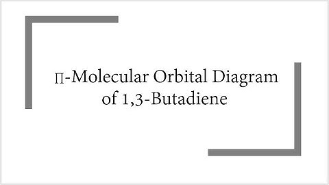 Pi Molecular Orbital Diagram of 1,3-Butadiene