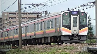 E129系6連A16+B10編成 信越本線下り普通449M 長岡→新潟