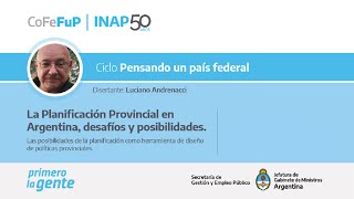 La planificación provincial en argentina, desafíos y posibilidades.