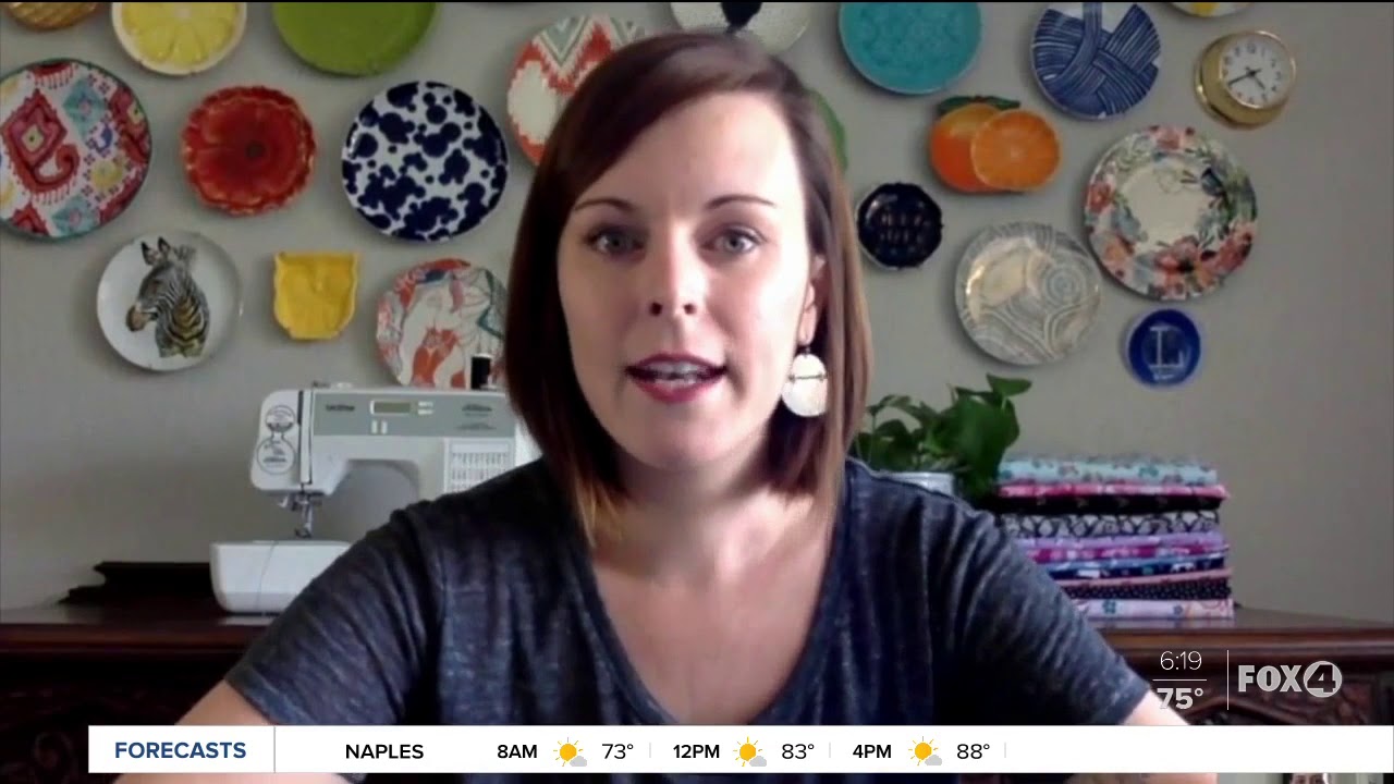 Punta Gorda woman making face masks for healthcare workers